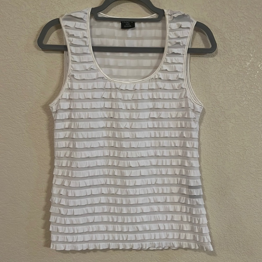 Tribal sleeveless tank top with ruffles size M